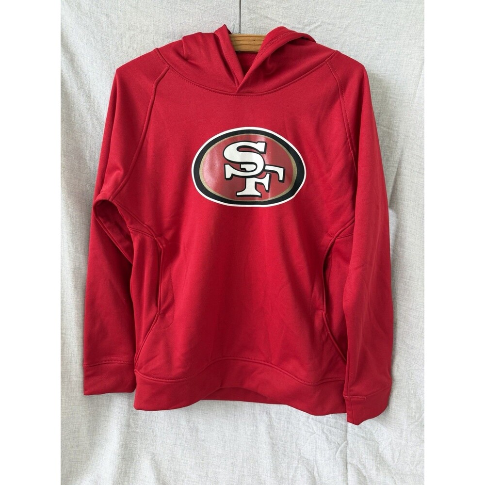 San Francisco 49ers Red Hoodie Youth Large Red Team Apparel Sweatshirt